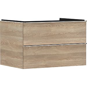 hansgrohe Xelu Q Waschtischunterschrank 54076000 780x485x550mm, 2 Schubkästen, Eiche Natur, chrom