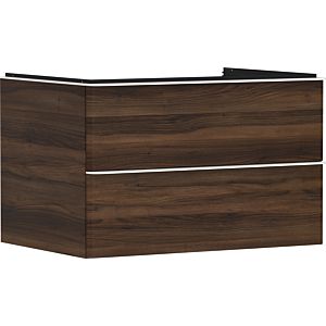 hansgrohe Xelu Q Waschtischunterschrank 54077700 780x485x550mm, 2 Schubkästen, Nussbaum dunkel, mattweiß