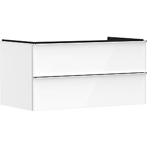 hansgrohe Xelu Q vanity unit 54078000 980x485x550mm, 2 drawers, white high gloss, chrome