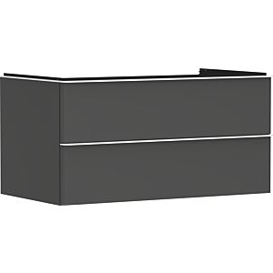 hansgrohe Xelu Q vanity unit 54079700 980x485x550mm, 2 drawers, matt diamond gray, matt white