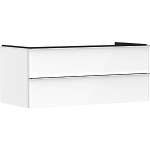 hansgrohe Xelu Q vanity unit 54082000 1180x485x550mm, 2 drawers, white high gloss, chrome