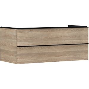 hansgrohe Xelu Q vanity unit 54084670 1180x485x550mm, 2 drawers, natural oak, matt black