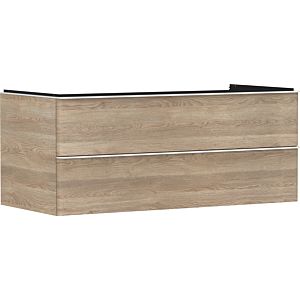 hansgrohe Xelu Q vanity unit 54084700 1180x485x550mm, 2 drawers, natural oak, matt white