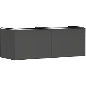 hansgrohe Xelu Q Waschtischunterschrank 54067700 1360x485x550mm, 2 Schubkästen, diamantgrau matt, mattweiß