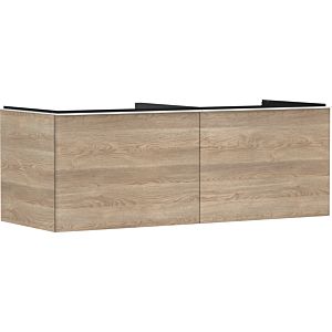 hansgrohe Xelu Q Waschtischunterschrank 54068700 1360x485x550mm, 2 Schubkästen, Eiche Natur, mattweiß