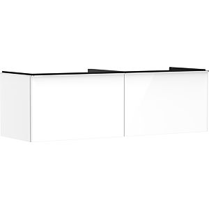 hansgrohe Xelu Q Waschtischunterschrank 54070000 1560x485x550mm, 2 Schubkästen, weiß hochglanz, chrom