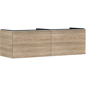 hansgrohe Xelu Q vanity unit 54072700 1560x485x550mm, 2 drawers, natural oak, matt white