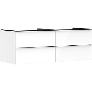hansgrohe Xelu Q vanity unit 54086000 1360x485x550mm, 4 drawers, white high gloss, chrome