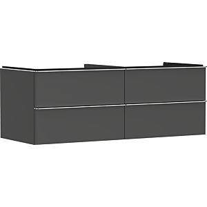 hansgrohe Xelu Q vanity unit 54087000 1360x485x550mm, 4 drawers, diamond gray matt, chrome