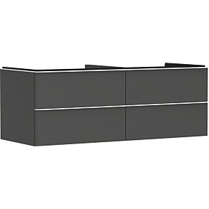 hansgrohe Xelu Q Waschtischunterschrank 54087700 1360x485x550mm, 4 Schubkästen, diamantgrau matt, mattweiß