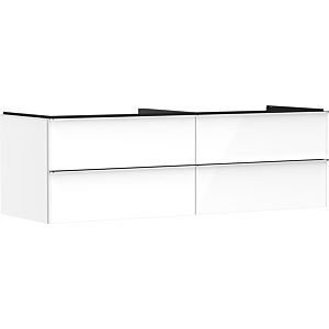 hansgrohe Xelu Q vanity unit 54090000 1560x485x550mm, 4 drawers, white high gloss, chrome