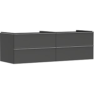 hansgrohe Xelu Q vanity unit 54091000 1560x485x550mm, 4 drawers, diamond gray matt, chrome