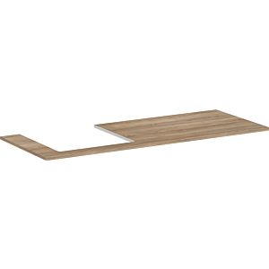 hansgrohe Xelu Q Konsole 54097230 1360 x 550 mm, Ausschnitt links, 540 x 480 mm, Eiche Natur