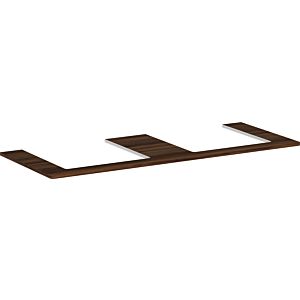 hansgrohe Xelu Q console 54099630 1360 x 550 mm, 2 cutouts 500 x 480 mm, dark walnut