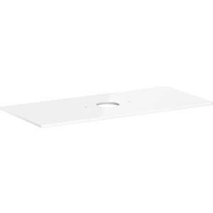 hansgrohe Xelu Q console 54115050 1180 x 550 mm, cutout in the middle, countertop washbasin without tap hole, high-gloss white