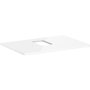 hansgrohe Xelu Q console 54120050 780 x 550 mm, cut-out in the middle, countertop washbasin with tap hole, high-gloss white