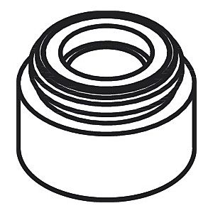 hansgrohe aerator Axor M18x1 5 l/min chrome 95387000 1.5 GPM, M 18x1, 5 l/min, chrome