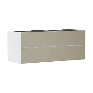 hansgrohe Xevolos E meuble sous-vasque 54196390 1370x555x550mm, 4 tiroirs, blanc mat, structure bronze