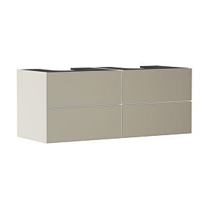 hansgrohe Xevolos E meuble sous-vasque 54197390 1370x555x550mm, 4 tiroirs, beige sable mat, structure bronze