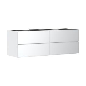hansgrohe Xevolos E vanity unit 54199320 1570x555x550mm, 4 drawers, matt white, white metallic