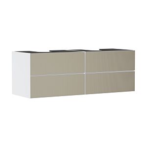 hansgrohe Xevolos E vanity unit 54199390 1570x555x550mm, 4 drawers, matt white, bronze structure
