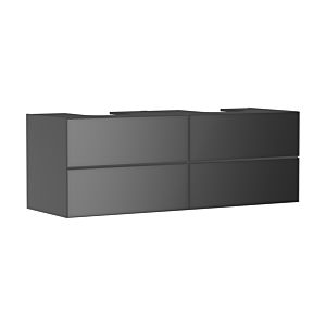 hansgrohe Xevolos E vanity unit 54201770 1570x555x550mm, 4 drawers, slate gray matt, slate gray metallic