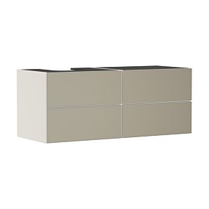 hansgrohe Xevolos E vanity unit 54237390 1370x555x550mm, 4 drawers, left, sand beige matt, bronze structure