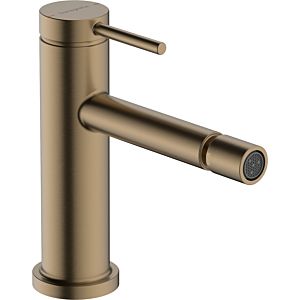 hansgrohe Tecturis S bidet mixer 73201140 with pop-up waste set, brushed bronze