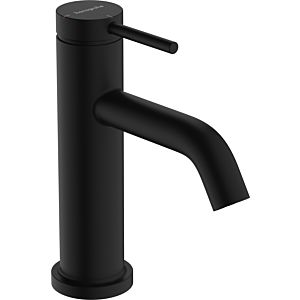 hansgrohe Tecturis S Waschtischarmatur 73305670 Ausladung 80mm, mit Zugstangen-Ablaufgarnitur, mattschwarz