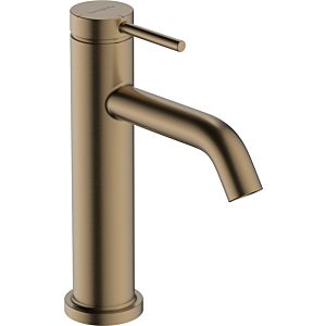 hansgrohe Tecturis S Waschtischarmatur 73318140 Ausladung 116mm, mit Zugstangen-Ablaufgarnitur, brushed bronze