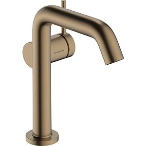 hansgrohe Tecturis S wash basin mixer 73342140 projection 150mm, with push-open waste set, brushed bronze