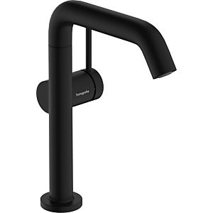 hansgrohe Tecturis S wash basin mixer 73364670 projection 210mm, with swivel spout and push-open waste set, matt black