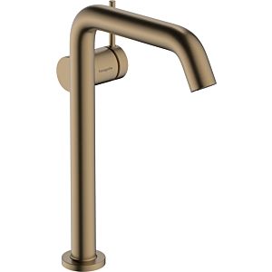 hansgrohe Tecturis S wash basin mixer 73373140 projection 240mm, with push-open waste set, brushed bronze