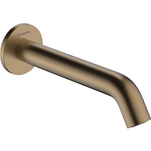 hansgrohe Tecturis S Wanneneinlauf 73411140 Ausladung 198mm, brushed bronze