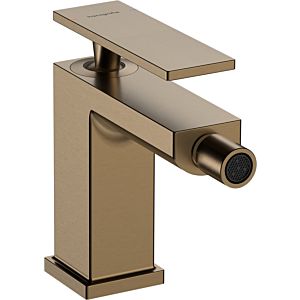 hansgrohe Tecturis E Bidet-Armatur 73200140 Ausladung 149mm, mit Zugstangen-Ablaufgarnitur, brushed bronze
