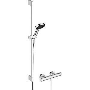 hansgrohe Pulsify Select S système de douche 105 3j 24261000 Eco Relaxation Ecostat Fine 900mm, chromé