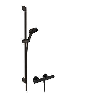hansgrohe Pulsify Select S Brauseset 24261670 959mm Brausestange und Handbrause, 3jet, mattschwarz