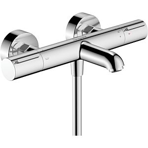 hansgrohe Ecostat Element Wannenthermostat 13347140 Aufputz, Ausladung 177mm, 1 Verbraucher, brushed bronze