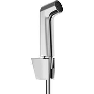 hansgrohe Bidette hand shower 1jet 29238000 EcoSmart, with shower holder and 125 cm shower hose, chrome