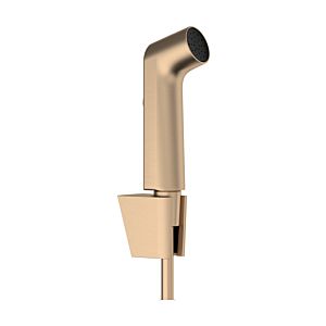 hansgrohe Bidette hand shower 1jet 29238140 EcoSmart, with shower holder and 125 cm shower hose, Brushed Bronze