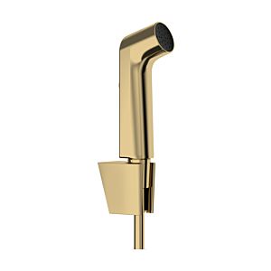 hansgrohe Bidette hand shower 1jet 29238990 EcoSmart, with shower holder and 125 cm shower hose, polished gold optic