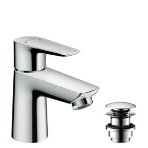 hansgrohe Talis E 80 Waschtischarmatur 71701000 chrom, mit Push-Open Ablaufgarnitur