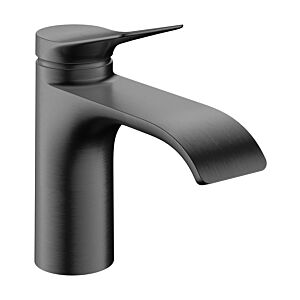 Mitigeur lavabo Hansgrohe Vivenis 75015340 CoolStart, saillie 133 mm, sans bonde clic-clac, chrome noir brossé