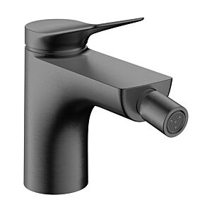 hansgrohe Vivenis bidet faucet 75200340 with pop-up waste set, brushed black chrome