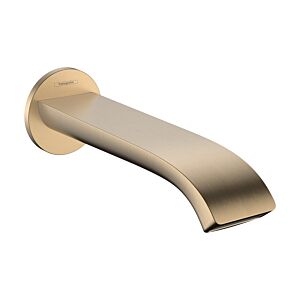 Bec de baignoire mural Hansgrohe Vivenis 75410140, saillie 202 mm, bronze brossé