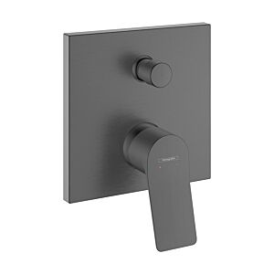 Kit d&#39;installation Hansgrohe Vivenis 75415340 pour mitigeur de baignoire encastré, chrome noir brossé