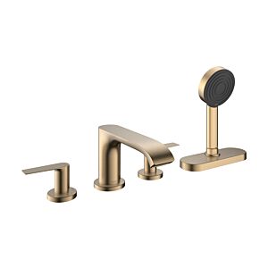 hansgrohe Vivenis installation set 75444140 4-hole bath rim mixer, with sBox, brushed bronze