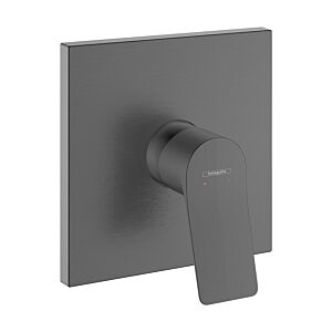 hansgrohe Vivenis Fertigmontageset 75615340 Unterputz-Brausearmatur, 1 Verbraucher, brushed black chrome