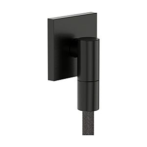 hansgrohe FixFit Fine E wall outlet 28883340 with non-return valve, E, square, brushed black chrome
