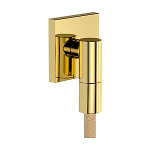 Robinet mural Hansgrohe FixFit Fine E 28883990 avec clapet anti-retour, E, carré, aspect or poli